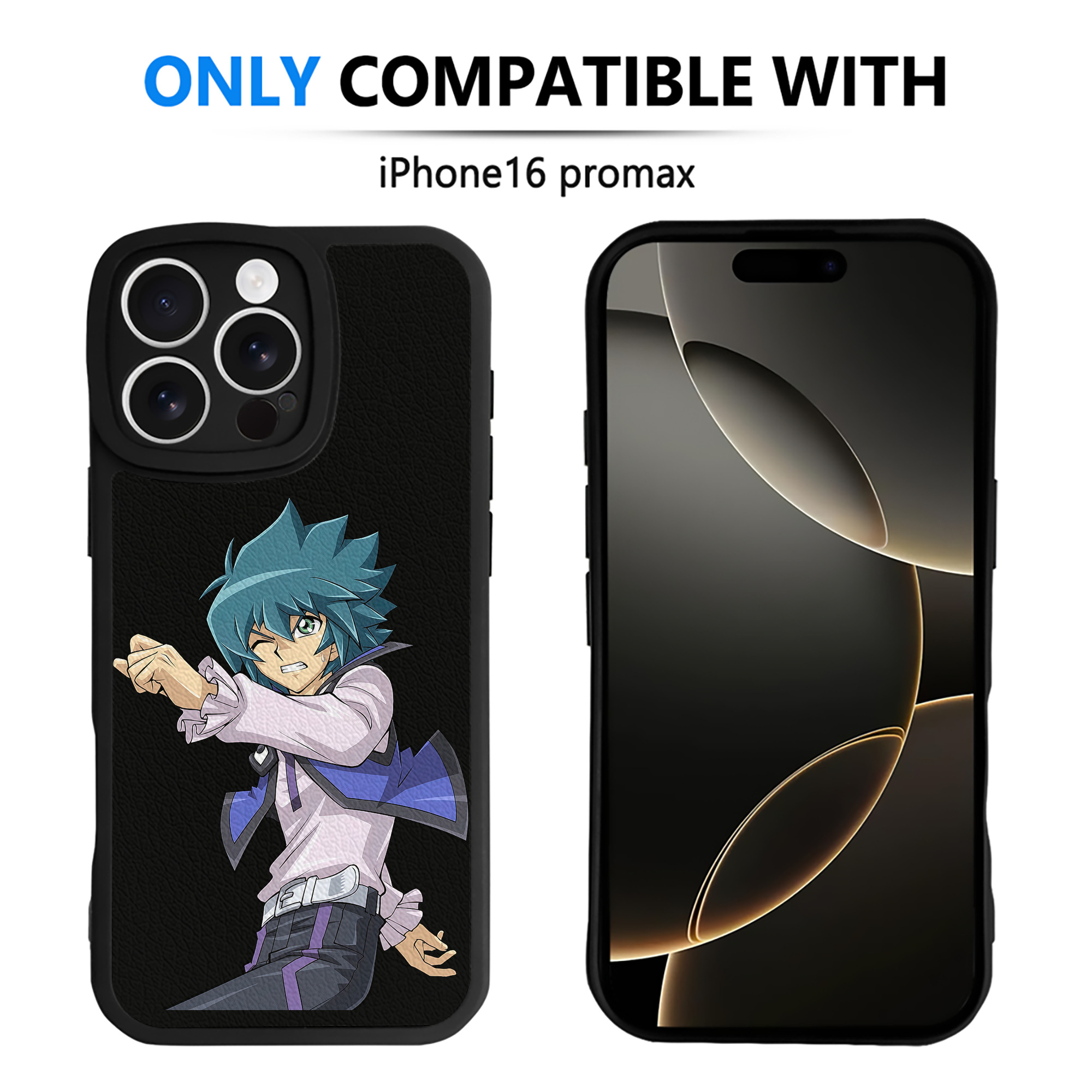 （画像用） 遊☆戯☆王 Yu-Gi-Oh! 【iPhone 16シリーズ対応】シリコンスマホケース（レザー調） 材質：シリコン